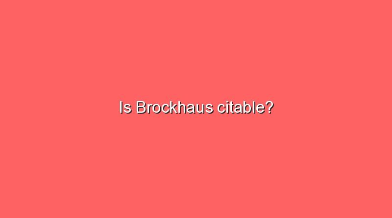 is brockhaus citable 9285