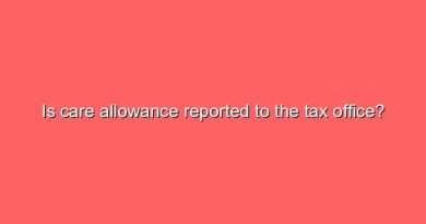 is care allowance reported to the tax office 9288