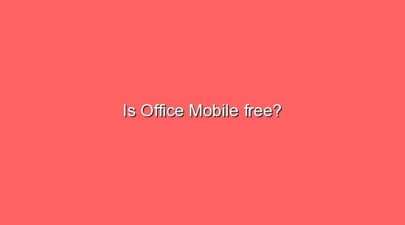 is office mobile free 9988
