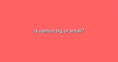is opinion big or small 6031