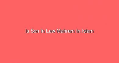 is son in law mahram in islam 12344
