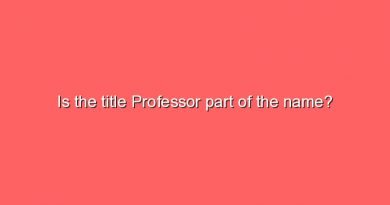 is the title professor part of the name 10653