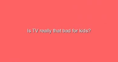 is tv really that bad for kids 9936