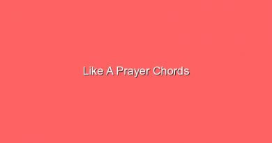 like a prayer chords 17943