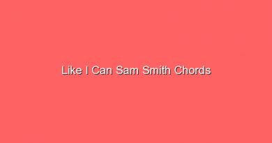 like i can sam smith chords 20075