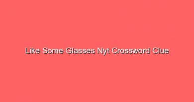 like some glasses nyt crossword clue 17969