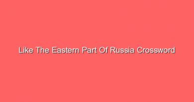 like the eastern part of russia crossword 20124