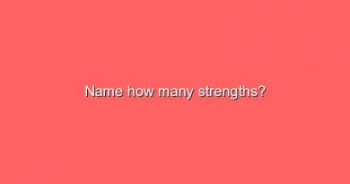 name how many strengths 8714