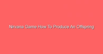 nirvana game how to produce an offspring 21096
