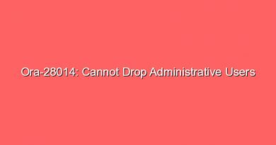 ora 28014 cannot drop administrative users 17064