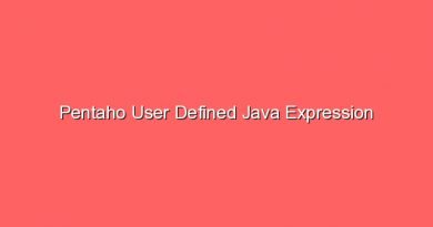 pentaho user defined java expression 17070