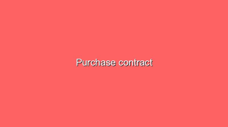 purchase contract 15812