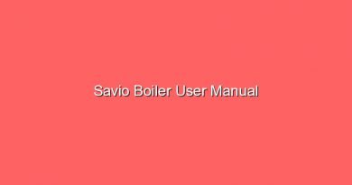 savio boiler user manual 16954