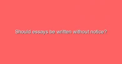 should essays be written without notice 9609