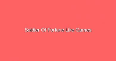 soldier of fortune like games 20279