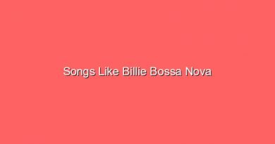 songs like billie bossa nova 17539