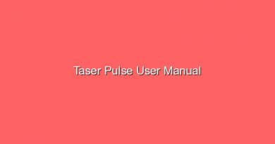 taser pulse user manual 17081