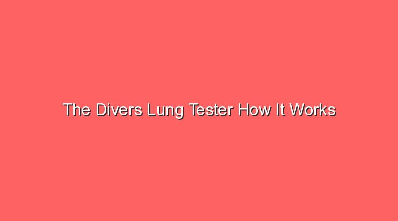 the divers lung tester how it works 21131