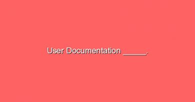 user documentation 16977