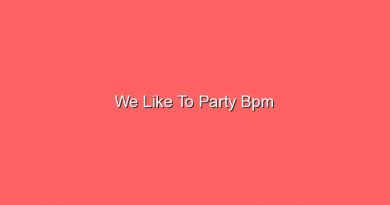 we like to party bpm 20490
