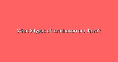 what 3 types of termination are there 5307