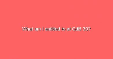 what am i entitled to at gdb 30 7356