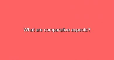 what are comparative aspects 5828