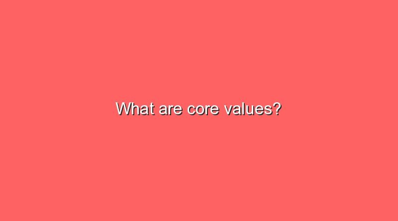 what are core values 8590