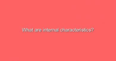 what are internal characteristics 7497