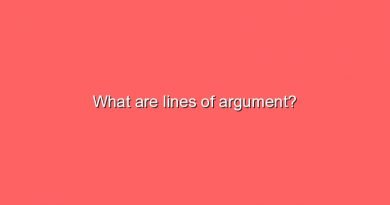 what are lines of argument 10496