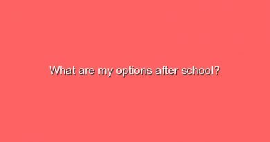 what are my options after school 8574