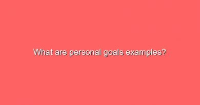 what are personal goals examples 9403