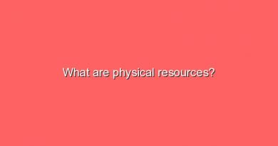 what are physical resources 5484