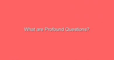 what are profound questions 7885