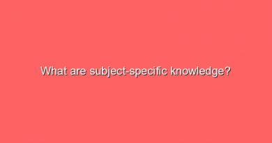 what are subject specific knowledge 6287