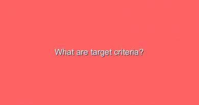 what are target criteria 10938