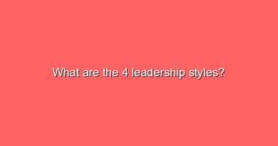 what are the 4 leadership styles 9405