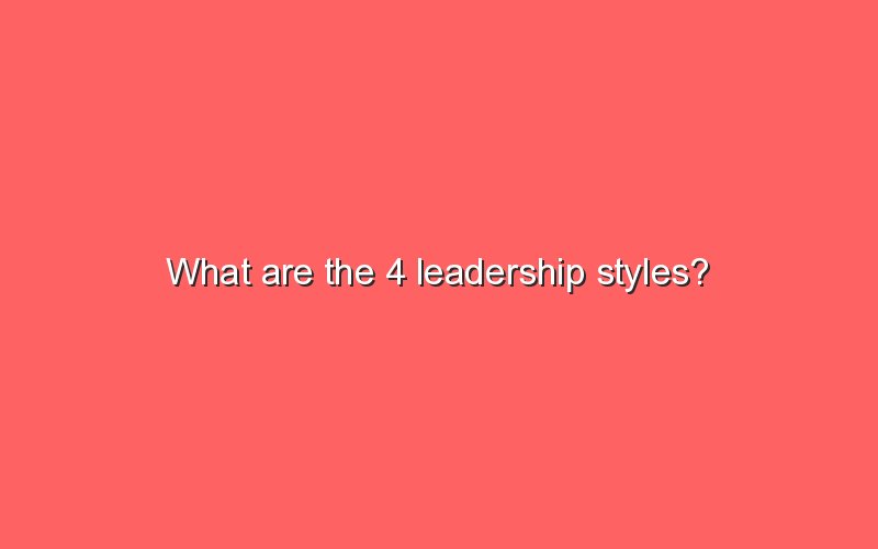 what-are-the-4-leadership-styles-sonic-hours