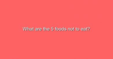 what are the 5 foods not to eat 7989
