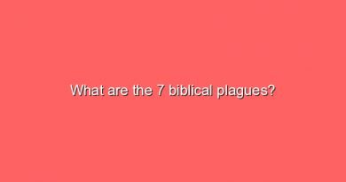 what are the 7 biblical plagues 10907