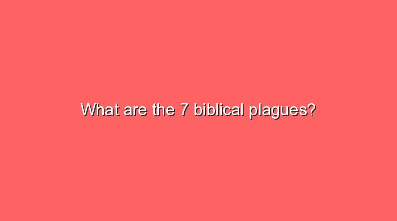what are the 7 biblical plagues 10907