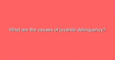 what are the causes of juvenile delinquency 5303