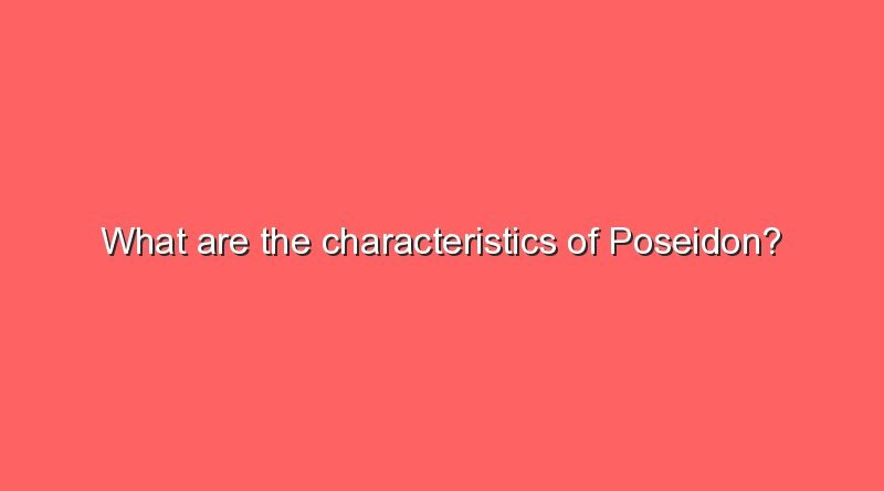 what are the characteristics of poseidon 11601