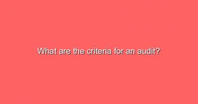 what are the criteria for an audit 6124