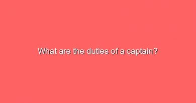 what are the duties of a captain 8168