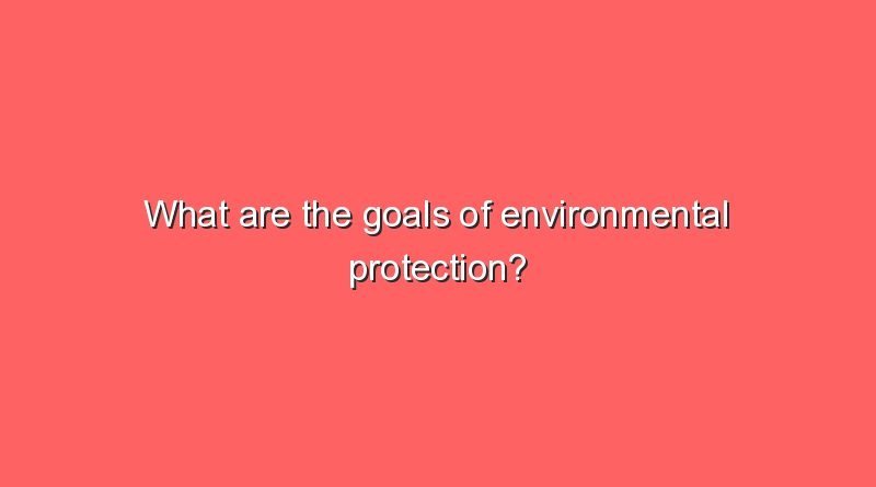 what are the goals of environmental protection 10077