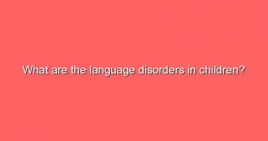 what are the language disorders in children 8804