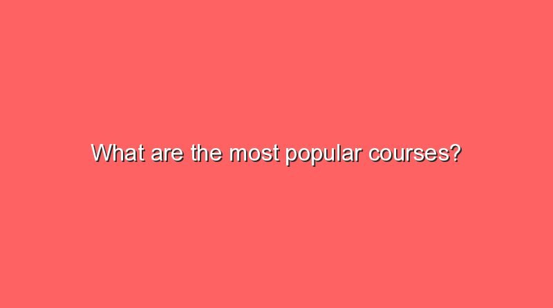 what are the most popular courses 8312