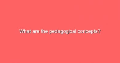 what are the pedagogical concepts 10509