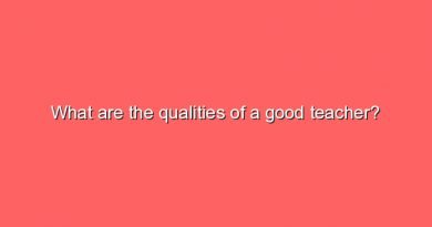 what are the qualities of a good teacher 11167